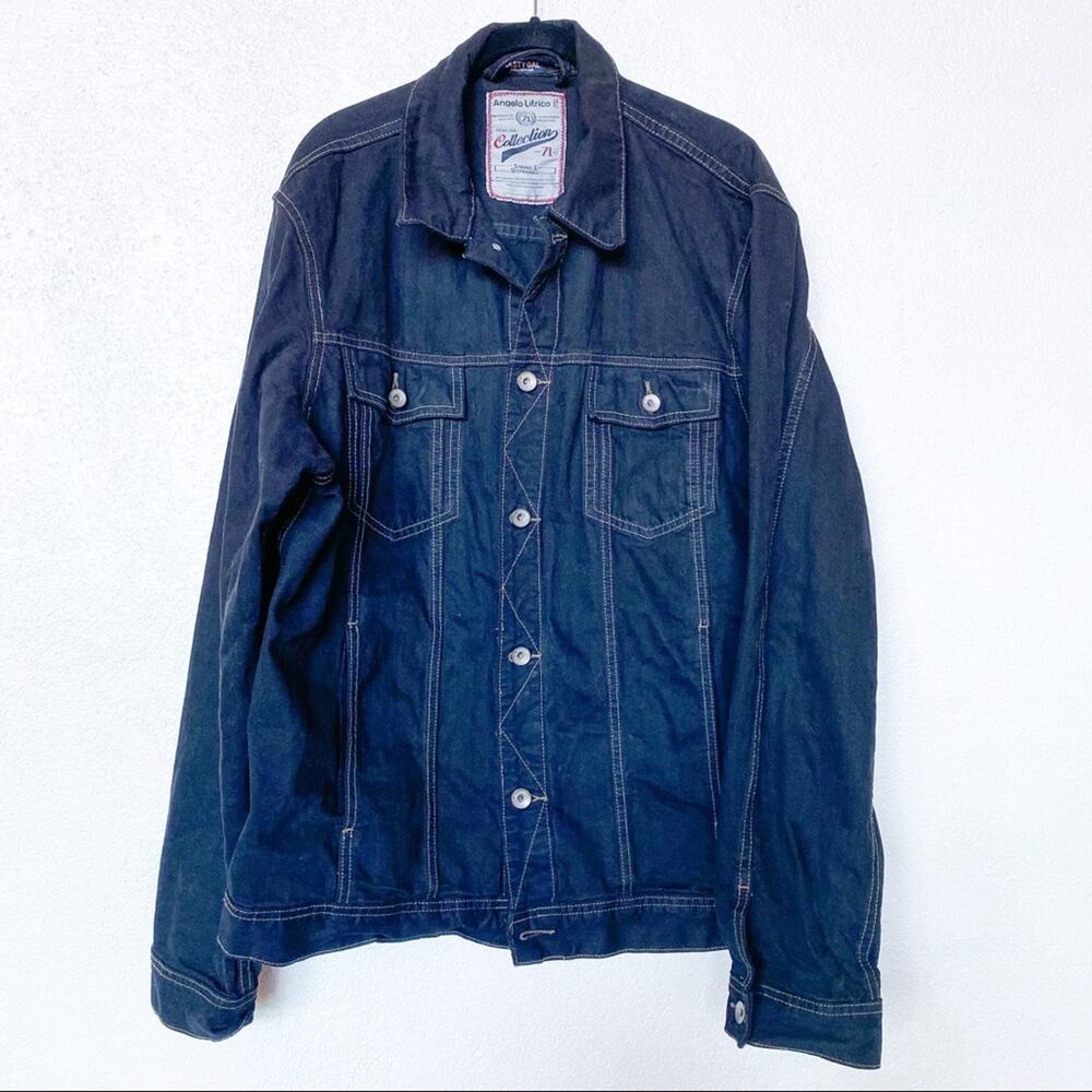 Nasty Gal Angelo Litrico Black Denim Jacket Size M/L